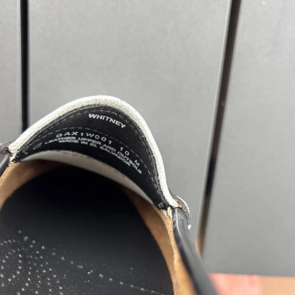 NWOT Bass Women's Black and White Loafers - Picture 3 of 4